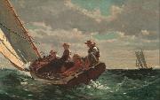 Winslow Homer Breezing up (mk09) china oil painting reproduction